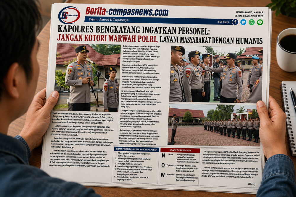 Kapolres Bengkayang Wanti-wanti Anggota: Jangan Nodai Marwah Polri
