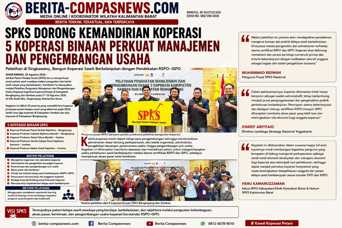 SPKS Dorong Kemandirian Koperasi, Lima Koperasi Sawit Diperkuat