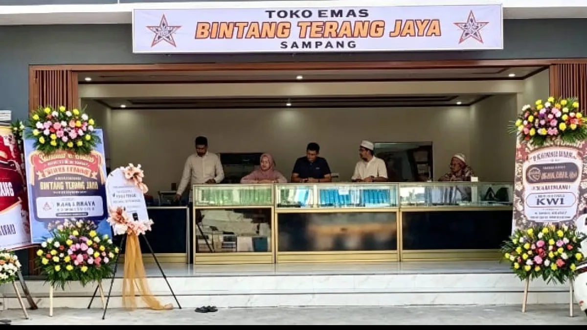 Toko Emas Bintang Terang Jaya Resmi Dibuka di Sampang, Tawarkan Perhiasan Modern Kadar 375 8K
