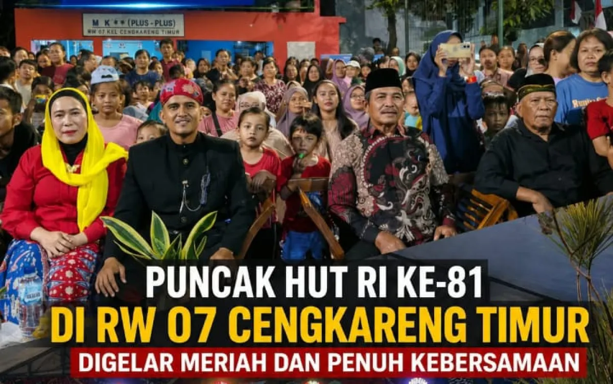 Puncak Peringatan HUT Ke-81 RI di Cengkareng Timur Berlangsung Meriah