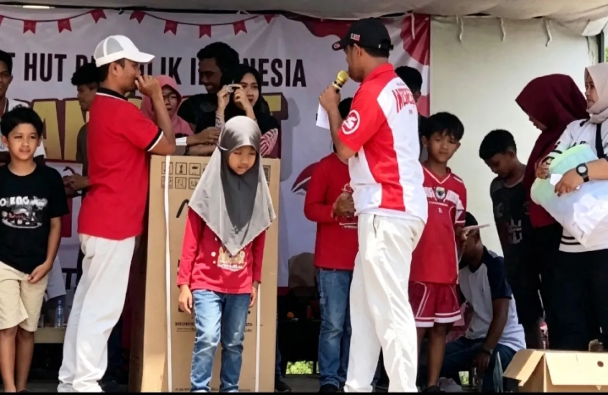 Semarak HUT RI ke-81, Warga Merapi Sampang Gelar Senam Pagi, Jalan Sehat, dan Pembagian Hadiah