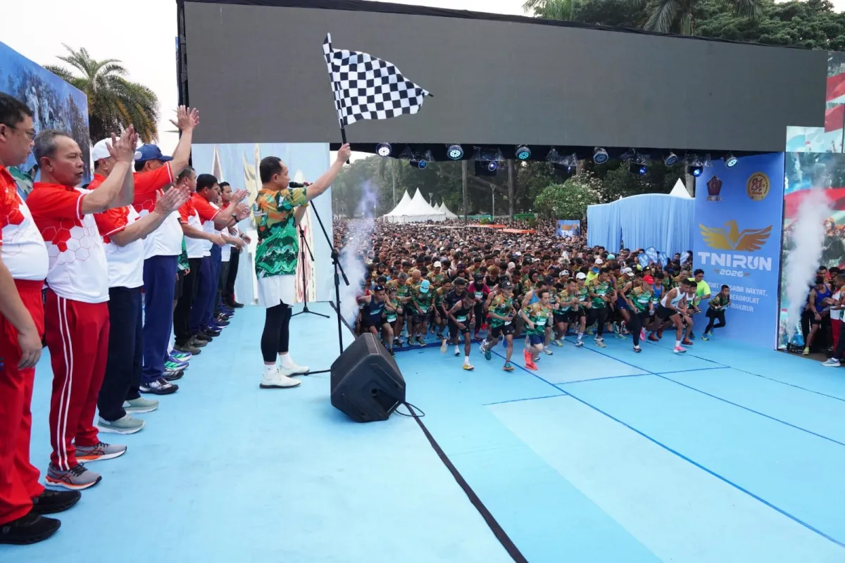TNI Run 2026 Meriahkan Rangkaian HUT Ke-81 TNI, 15.965 Pelari Padati Monas