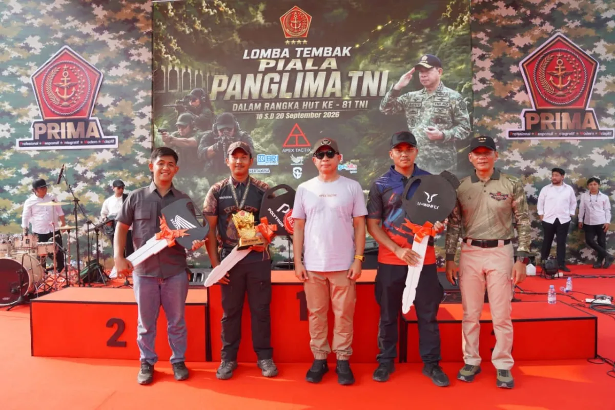Panglima TNI Resmi Tutup Lomba Tembak Piala Panglima TNI 2026
