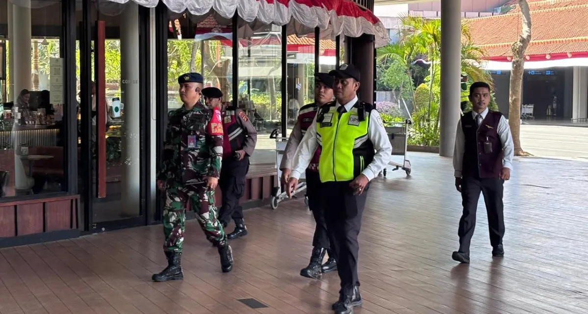Polres Bandara, Avsec, dan TNI AU Perkuat Keamanan Terminal Domestik Ngurah Rai