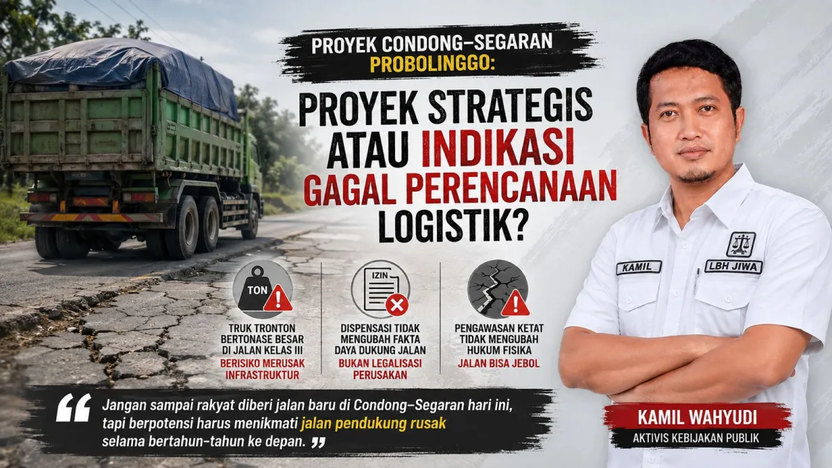 Aktivis Tolak Keras Truk Tronton Melintas Jalan Kelas III Probolinggo: Dispensasi Tak Boleh Jadi Pembenaran