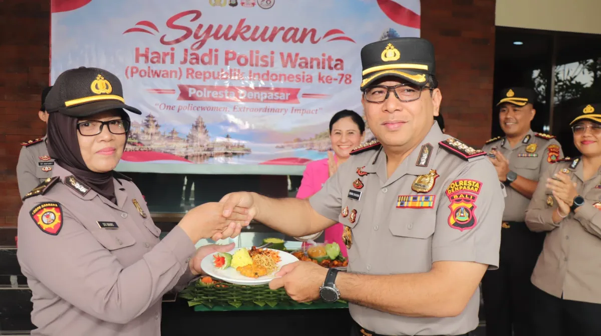Penuh Kehangatan, Polresta Denpasar Gelar Syukuran Hari Jadi Polwan RI ke-78