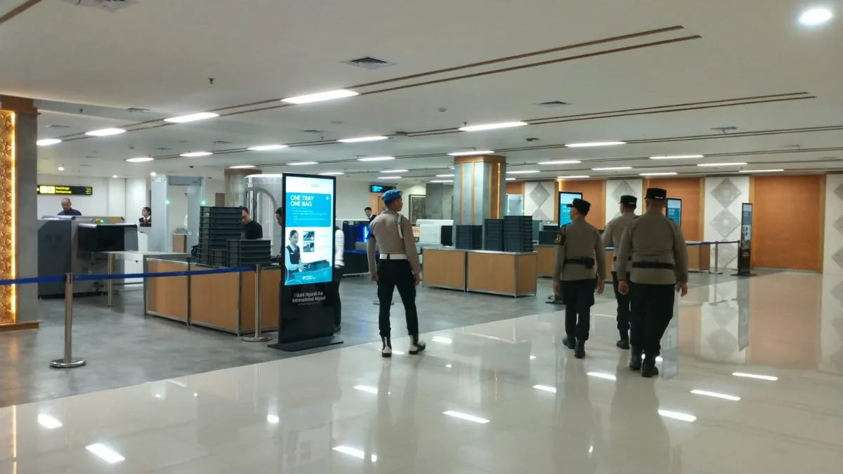 Polres Bandara Tingkatkan Monitoring Terminal, Pastikan Kamtibmas Tetap Kondusif di Tengah Dampak Erupsi Gunung Krakatau