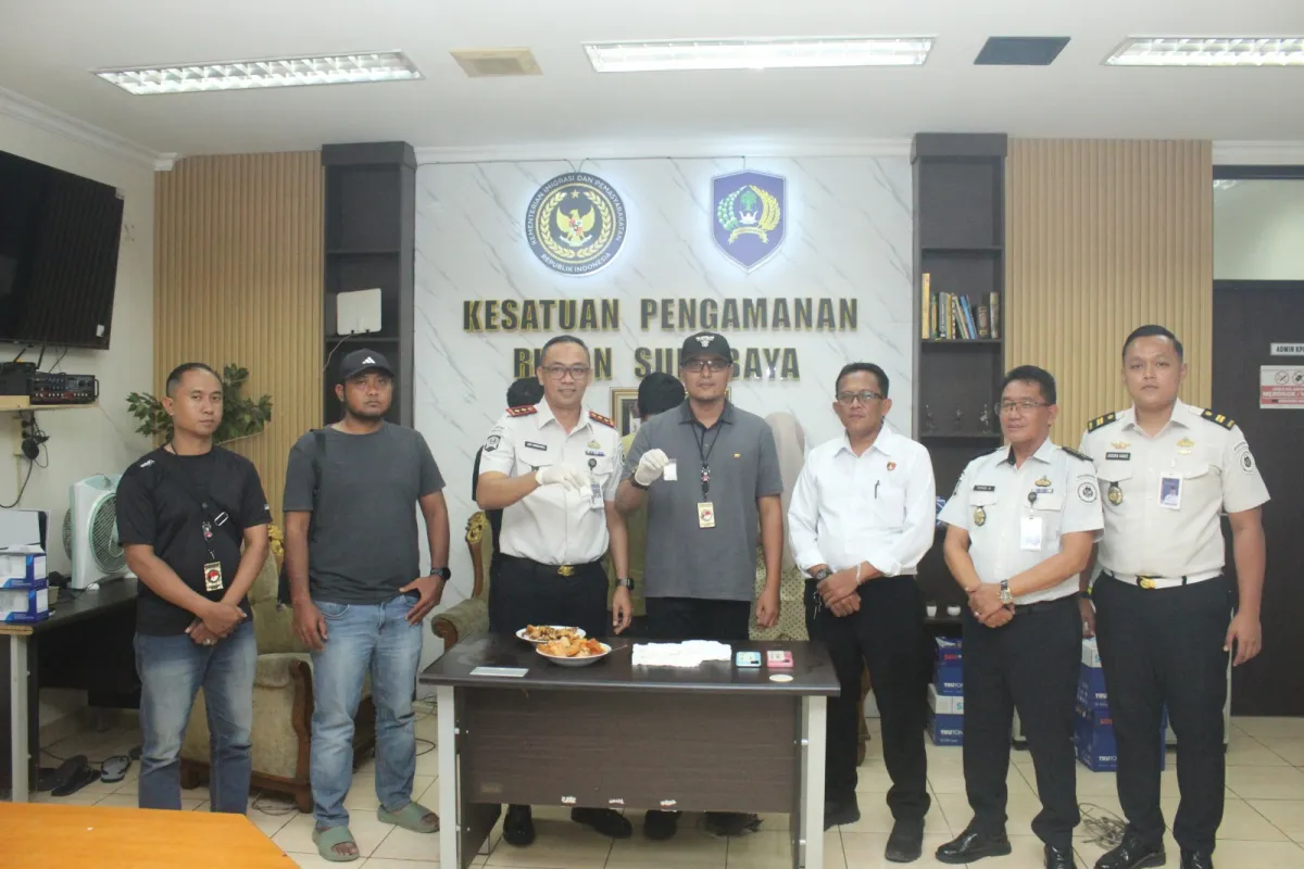 Petugas Rutan Kelas I Surabaya Gagalkan Dugaan Penyelundupan Sabu, Disembunyikan dalam Masakan