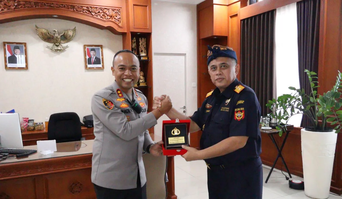 Kapolres Bandara I Gusti Ngurah Rai Audiensi Dengan Kakanwil DJBC Bali, NTB, dan NTT