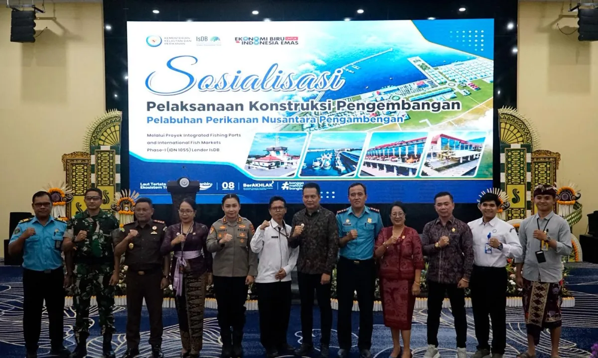 Dandim 1617/Jembrana Kawal Sosialisasi Pengembangan PPN Pengambengan Menuju Pelabuhan Ikan Berstandar Internasional