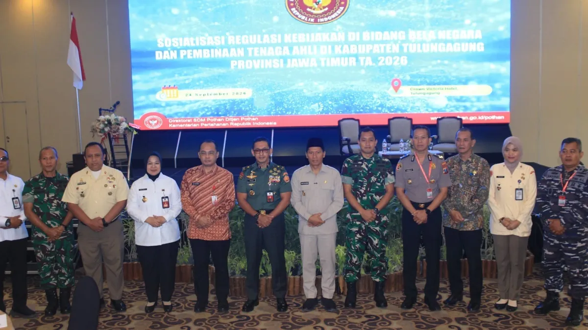 Kemhan Dorong Sinergi Lintas Sektor Perkuat Pembinaan Bela Negara di Tulungagung