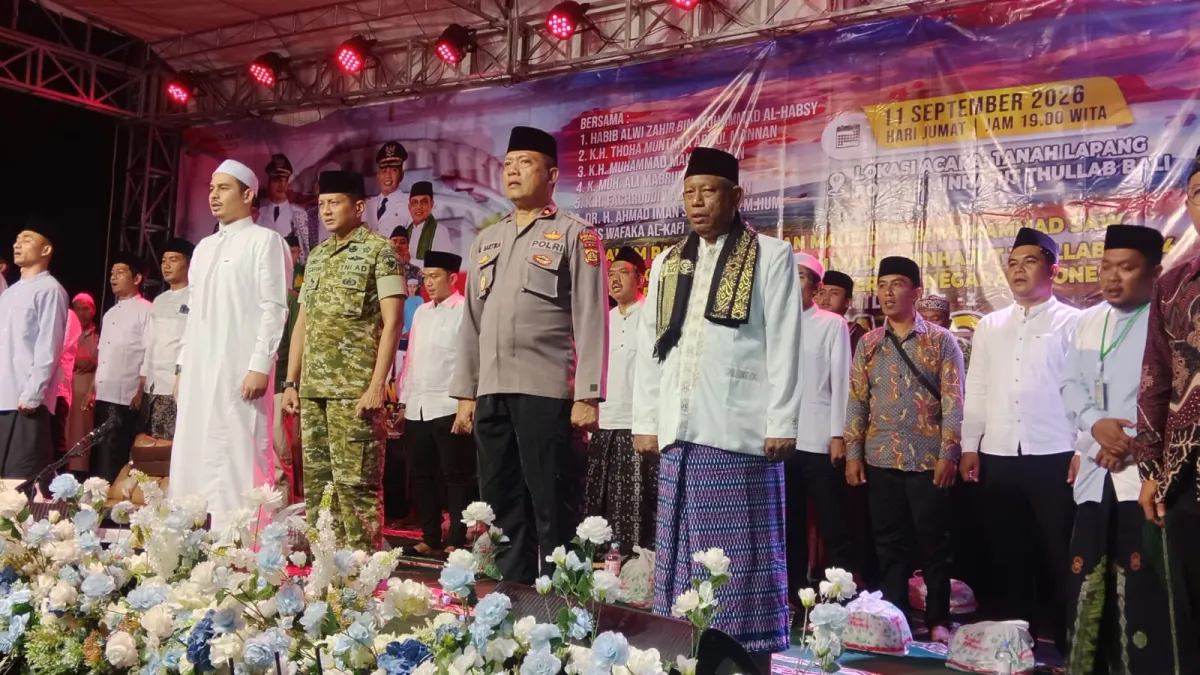 Peringatan Maulid Nabi di Jembrana, Dandim Letkol Inf Sy. Gafur Thalib Kawal Kesejukan dan Keamanan Wilayah