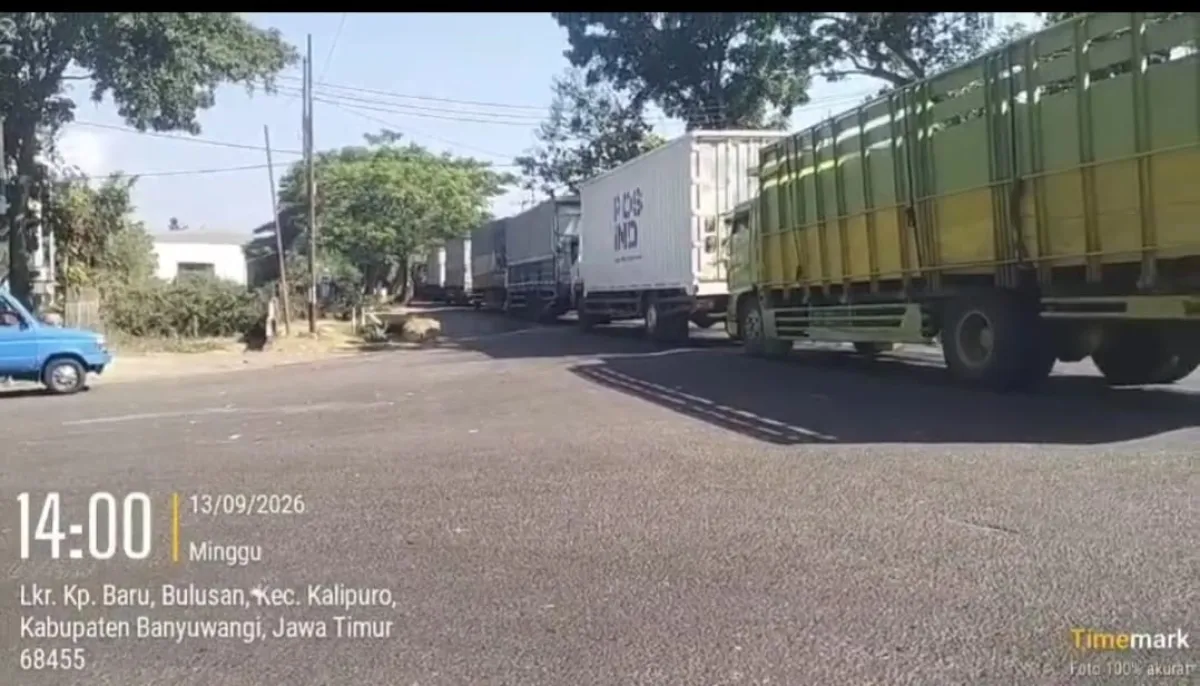 Kepadatan Jalur Logistik Ketapang Kembali Terpantau, Arus Tanjung Wangi–Gilimas Tetap Terkendali