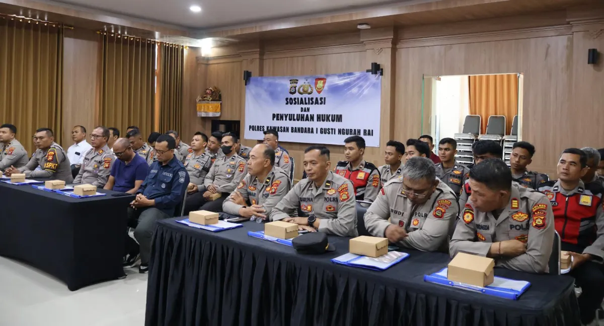 Polres Bandara Terima Pemahaman Hukum Penanganan KDRT dari BIdkum Polda Bali 