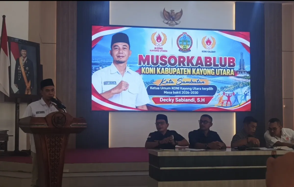 MUSORKABLUB KONI Kayong Utara 2026, Decky Sahbiandi Terpilih Aklamasi Pimpin Periode 2026-2030