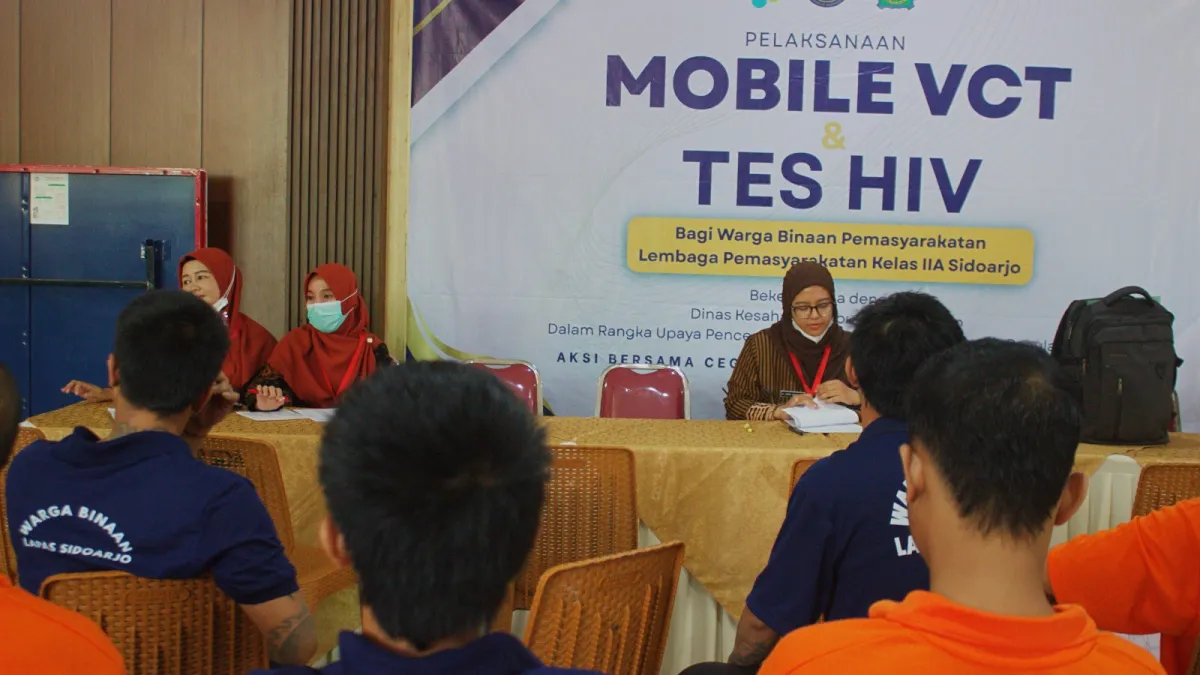 Dinkes Sidoarjo Gelar Screening HIV dan Sifilis bagi Warga Binaan Lapas Sidoarjo