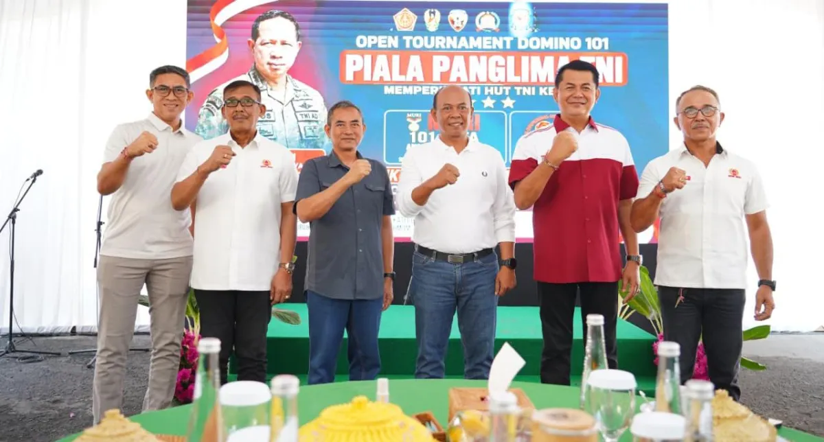 Turnamen Cabor Domino Piala Panglima TNI Semarakkan HUT ke-81 TNI, Perkuat Kemanunggalan TNI dengan Rakyat