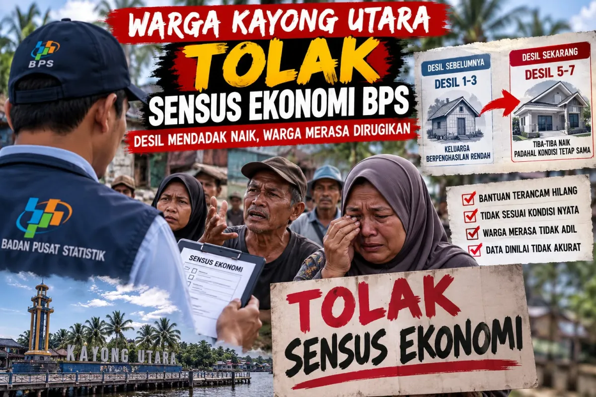 MIRIS! Ribuan Warga Kayong Utara Keluhkan Bantuan Beras Terhenti, Desil Mendadak Naik