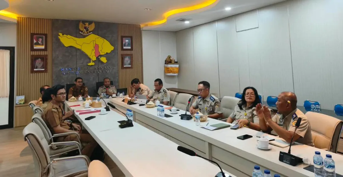 Perkuat Pelayanan Pertanahan, Kantah Gianyar Gelar Entry Meeting Bersama BPKAD