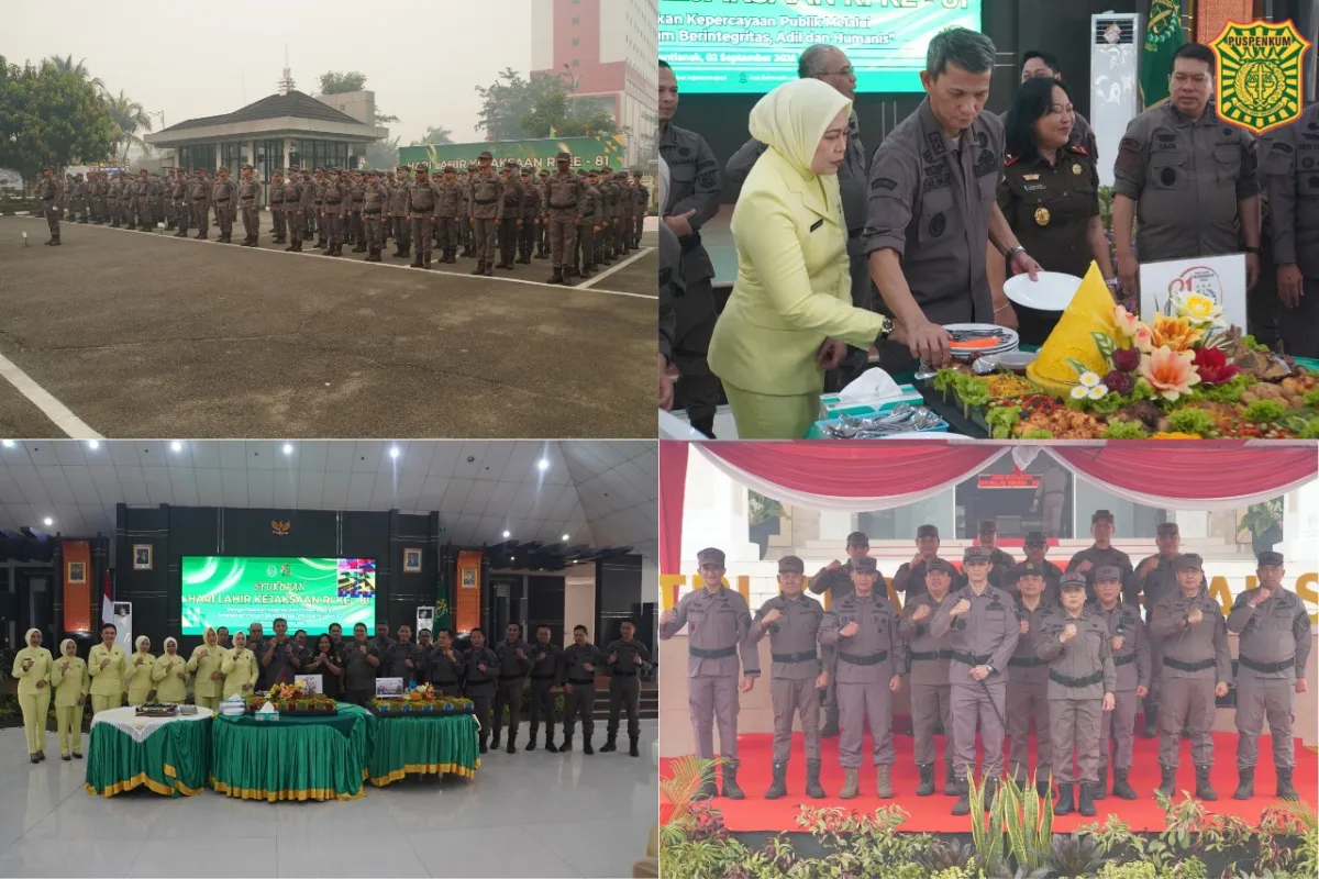KAJATI KALBAR PIMPIN UPACARA HARI LAHIR KEJAKSAAN RI KE-81, TEGUHKAN KOMITMEN PULIHKAN KEPERCAYAAN PUBLIK