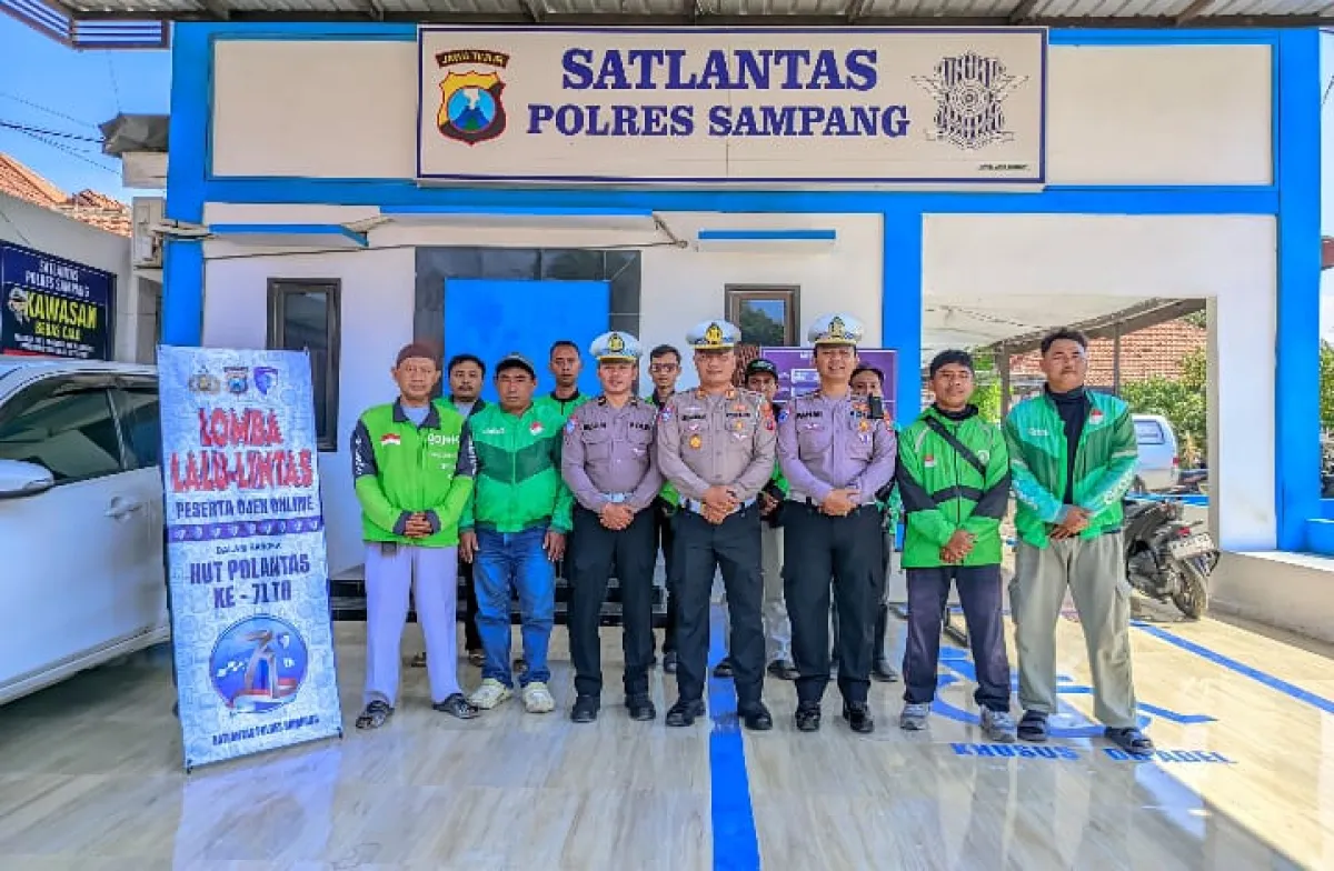Peringati Hari Lalu Lintas ke-71, Satlantas Polres Sampang Gelar Lomba Keselamatan Bagi Pengemudi Ojol