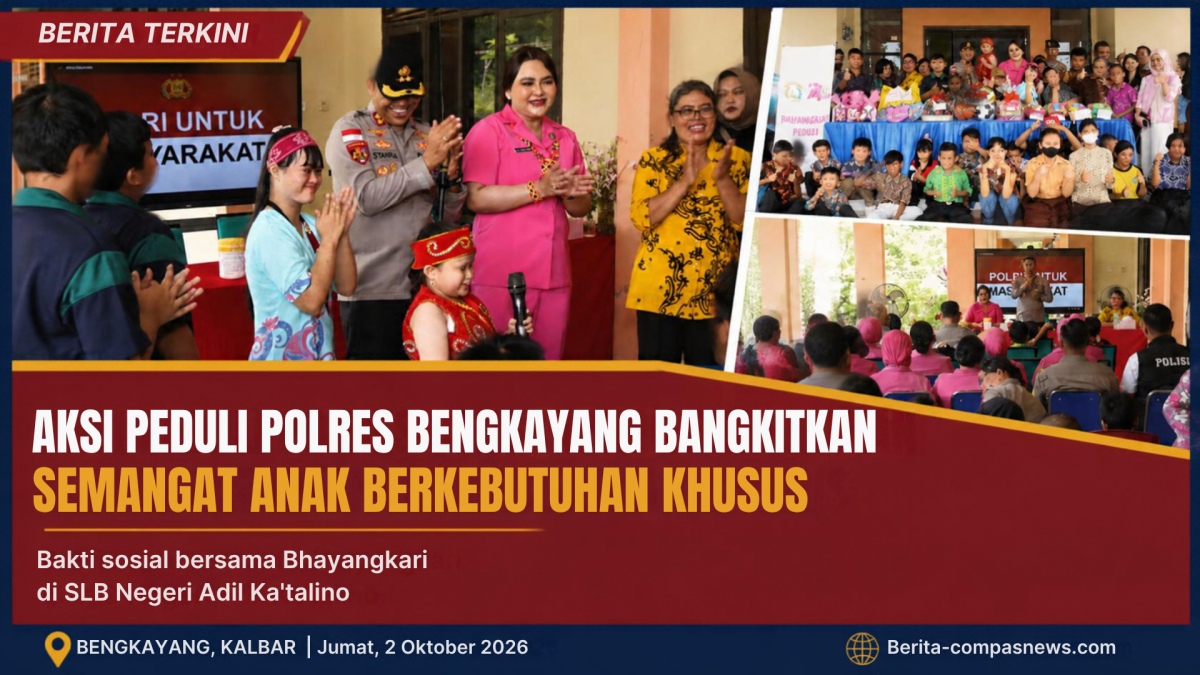 Aksi Peduli Polres Bengkayang Bangkitkan Semangat Anak Berkebutuhan Khusus
