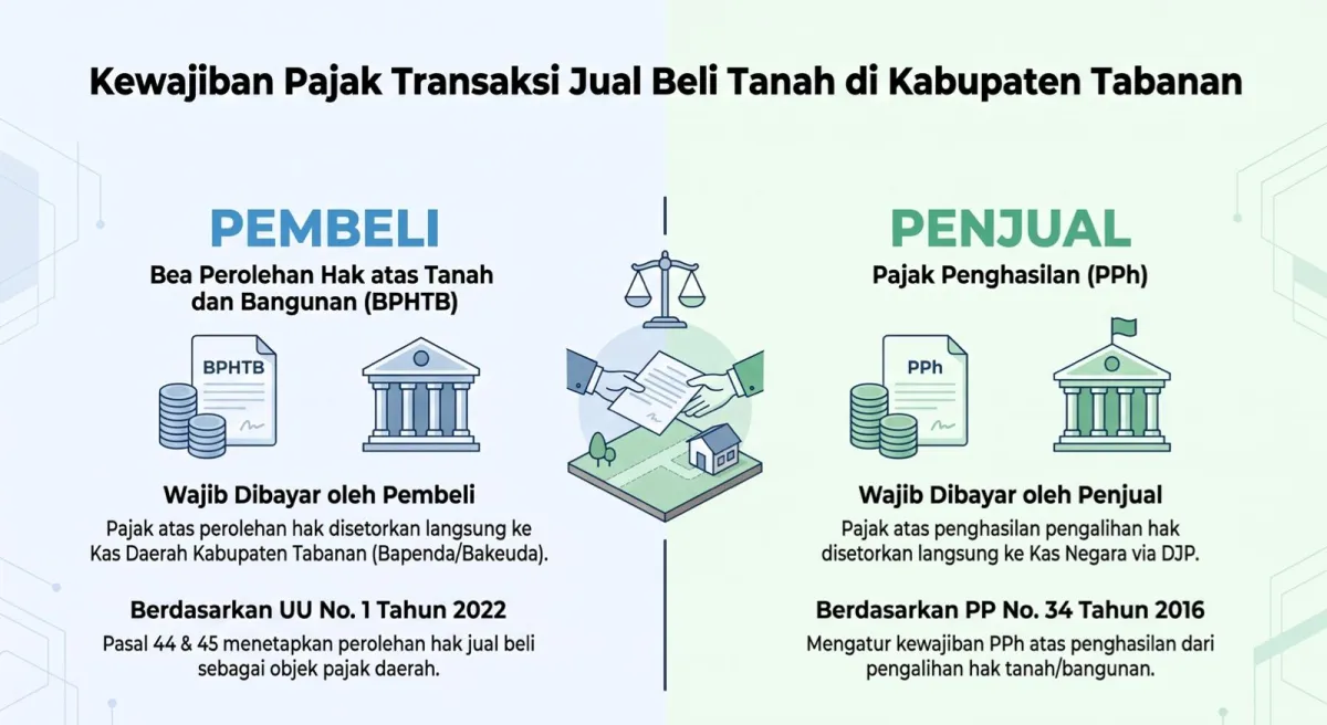 Ketahui Kewajiban Bayar BPHTB dan PPh Dalam Transaksi Jual Beli Tanah di Kabupaten Tabanan
