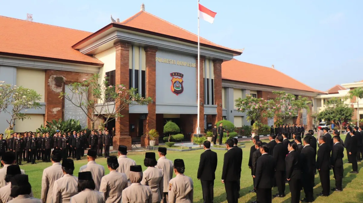 Polresta Denpasar Gelar Upacara Peringatan Hari Kesaktian Pancasila tahun 2026