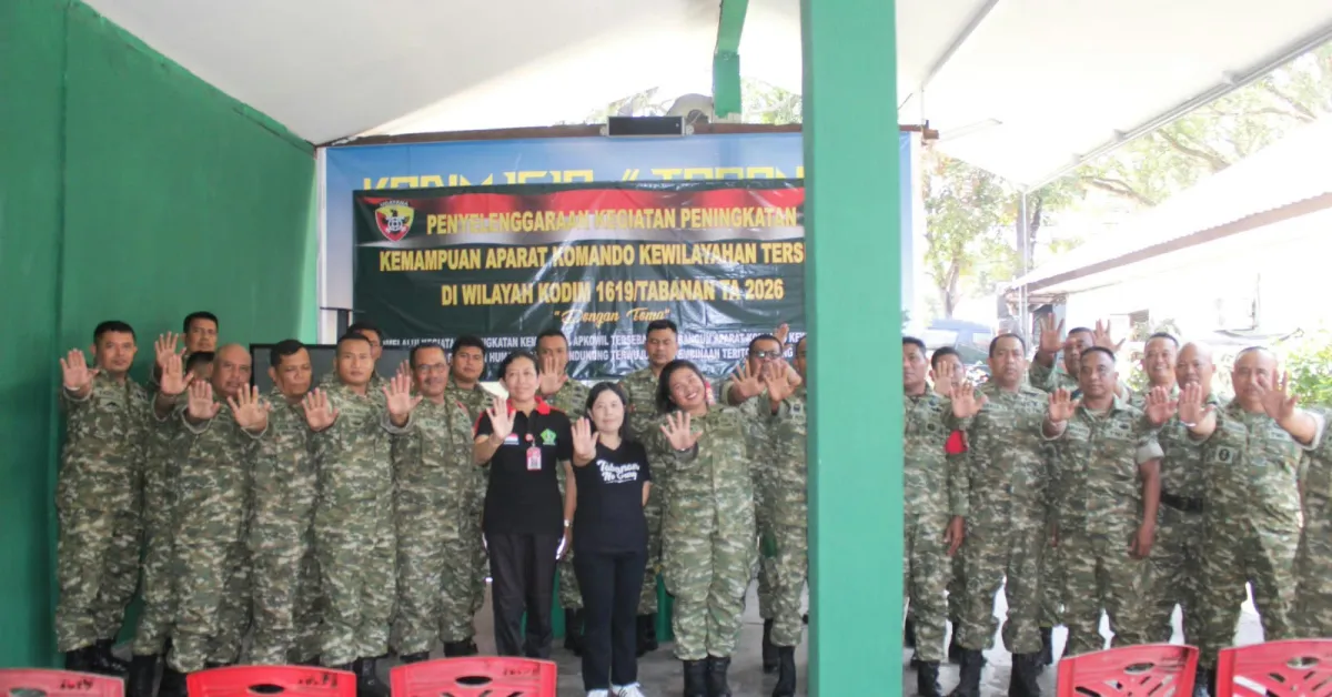 Kodim Tabanan Tingkatkan Kapasitas Aparat Kewilayahan Hadapi Tantangan di Wilayah 