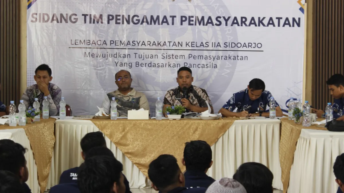 Lapas Kelas IIA Sidoarjo Gelar Sidang TPP, Bahas Pembinaan dan Program Integrasi yang Objektif Serta Akuntabel