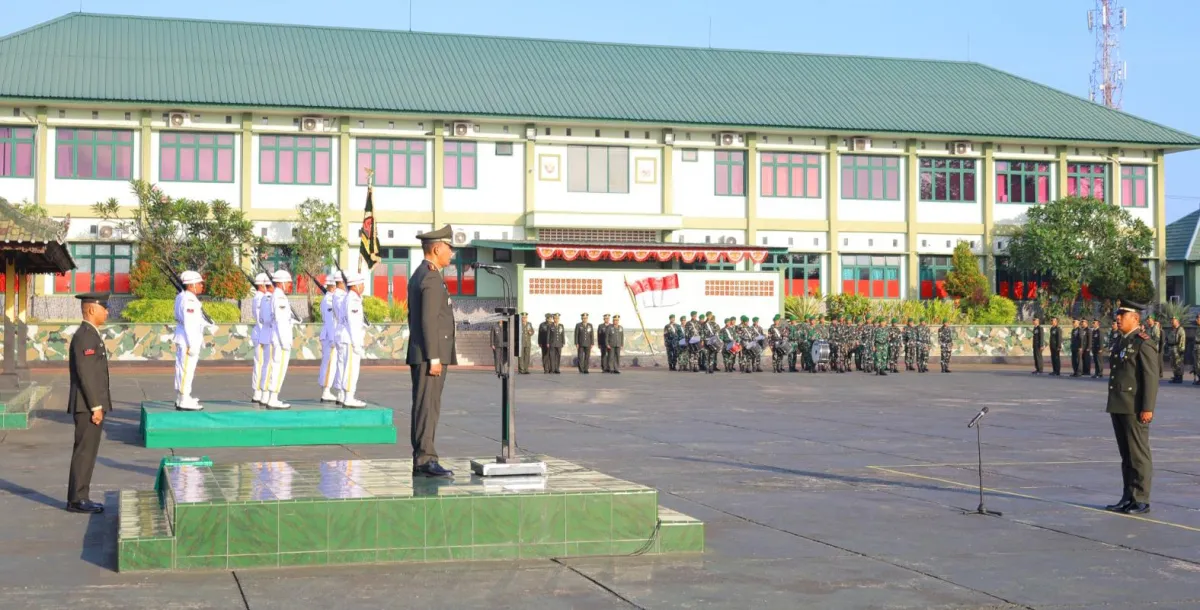 HUT ke-81 TNI, Personel Kodim Tabanan Serukan Semangat Pengabdian Untuk Negeri 