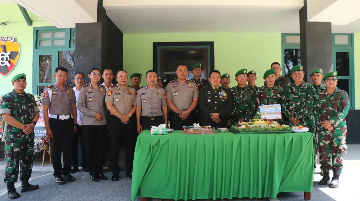 Polresta Denpasar Beri Ucapan HUT ke-81 TNI, Perkuat Sinergitas dan Soliditas TNI-Polri