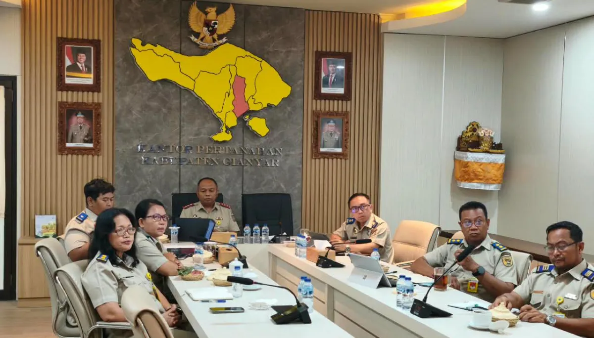 Monitoring Kinerja Kantor Pertanahan se-Provinsi Bali, BPN Gianyar Paparkan Capaian Program
