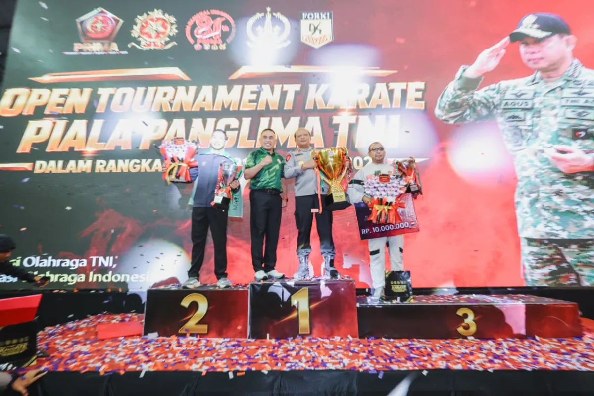 Kontingen KBP Polda Jatim Raih 5 Medali di Kejurnas Karate Piala Panglima TNI 2026