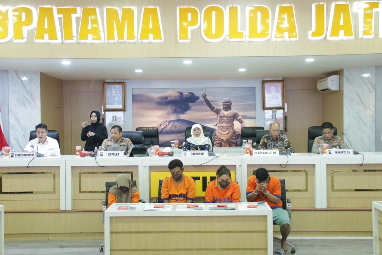 Polda Jatim Berhasil Pulangkan 6 PMI Korban TPPO dari Thailand ke Indonesia 